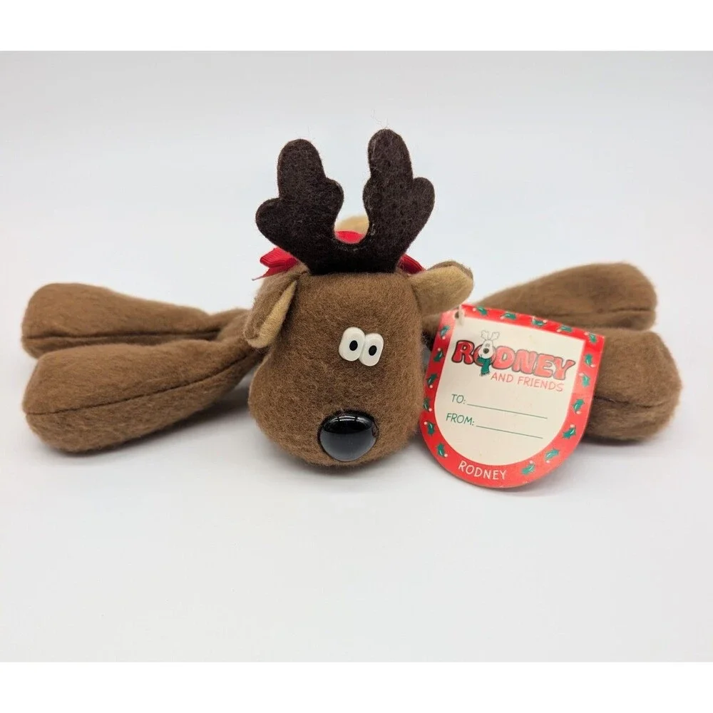 Hallmark Rodney Reindeer & Friends Lot Of 4 Ramona Rhonda Plush Christmas